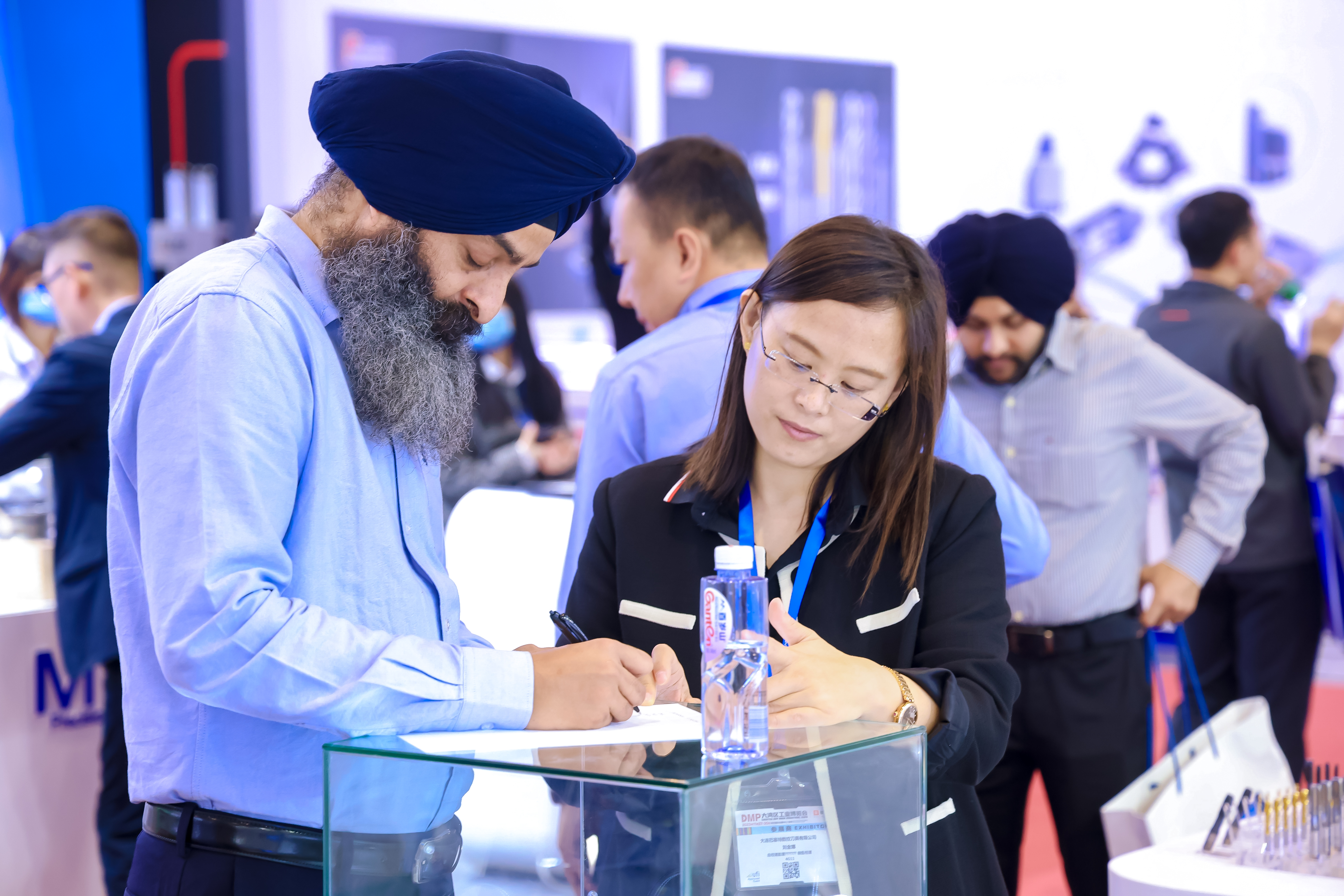 International buyers meeting exhibitors at a previous DMP exhibition